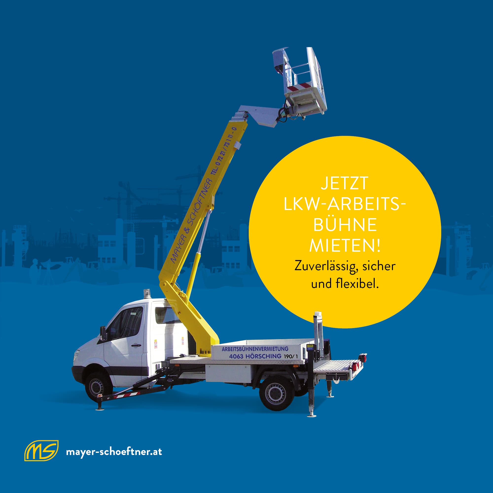 Arbeitsbühne mit Bediener mieten Oberösterreich – Sicher und professionell